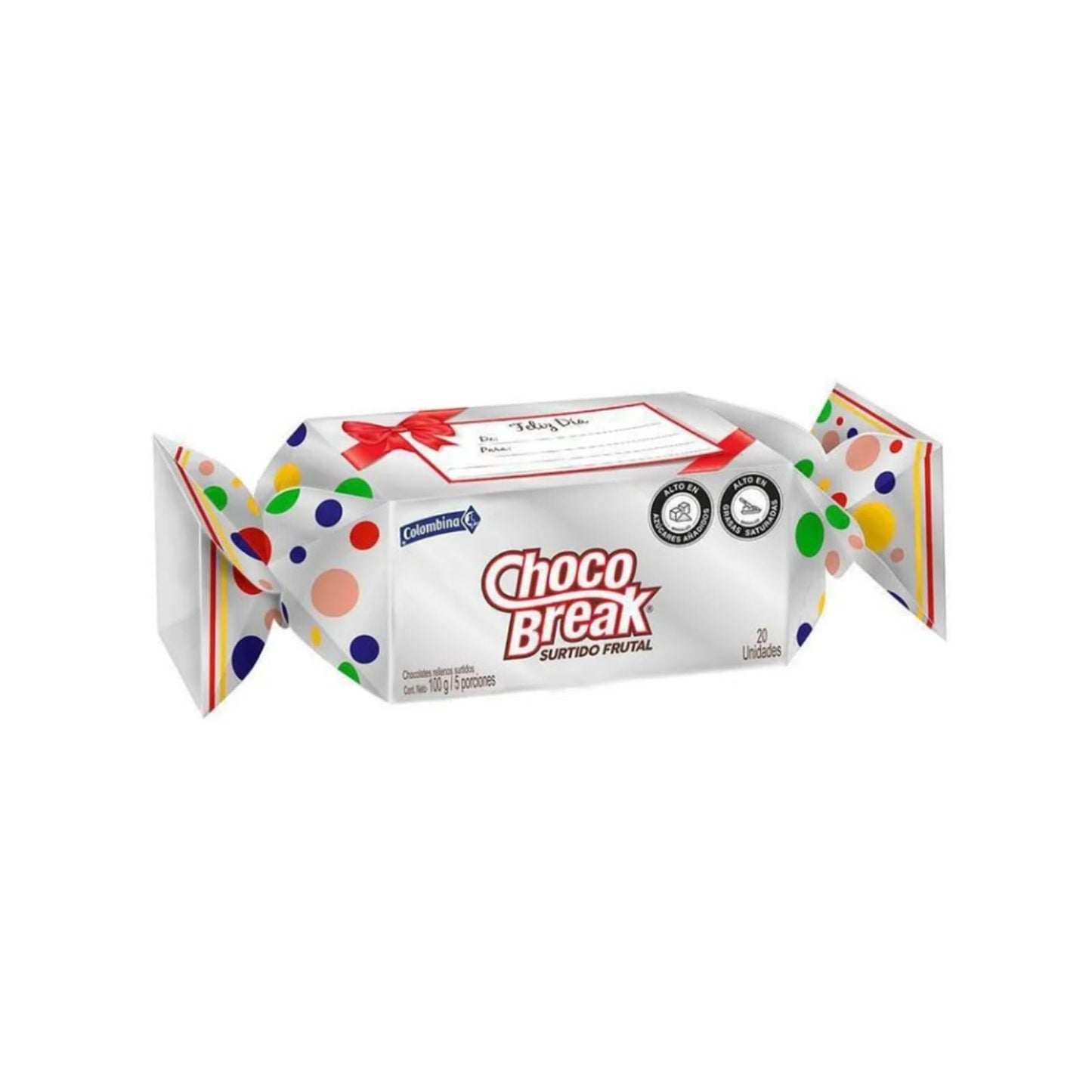 CHOCO BREAK SURTIDO FRUTAL 100 GR COLOMBINA