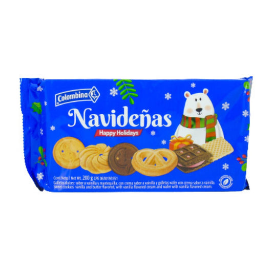 GALLETAS NAVIDEÑAS SURTIDAS 200 GR COLOMBINA