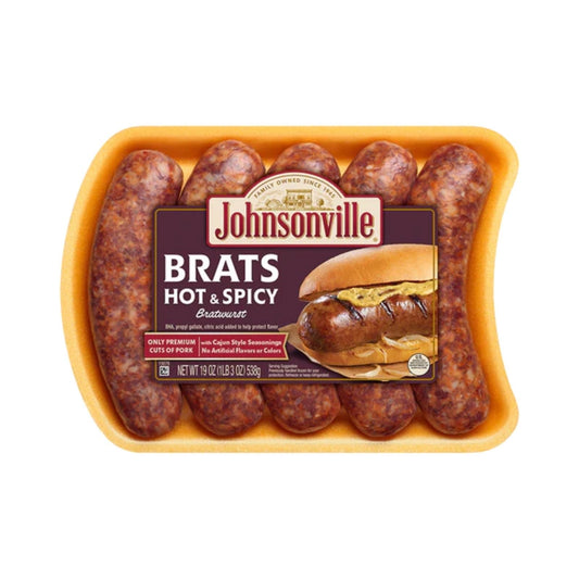 SALCHICHA BRATS HOT & SPICY 19 OZ JOHNSONVILLE