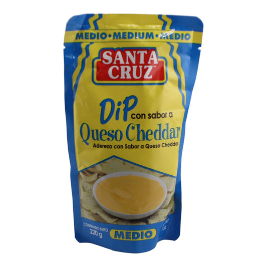 QUESO CHEDDAR MEDIO DOYPACK 220 GR SANTA CRUZ