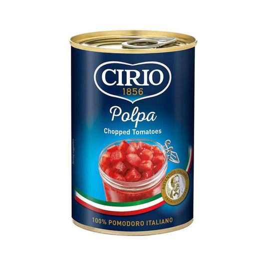POLPA CHOPPED TOMATOES PULPA DE TOMATE PICADO 400 GR CIRIO