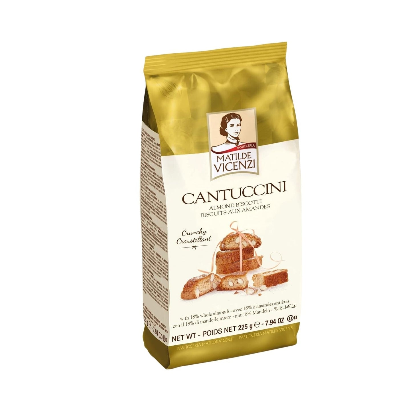 ALMOND BISCOTTI CANTUCCINI 225 GR MATILDE VICENZI