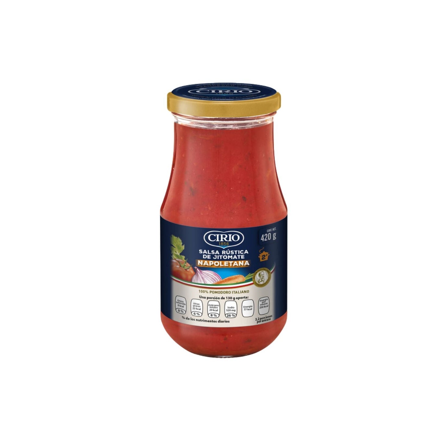 SALSA RÚSTICA DE JITOMATE NAPOLETANA 420 GR CIRIO