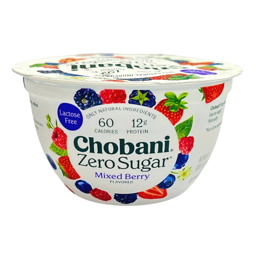 YOGURT MIX BERRY ZERO SUGAR 150 GR CHOBANI