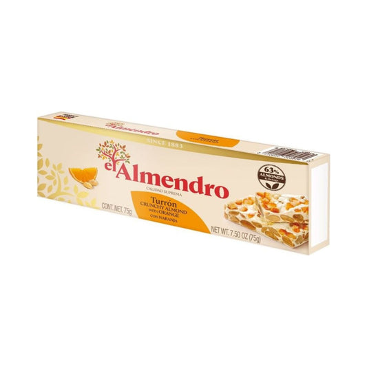 TURRON CRUNCHY DE ALMENDRAS CON NARANJA 75 GR DON PEPE ESTATE COFFEE