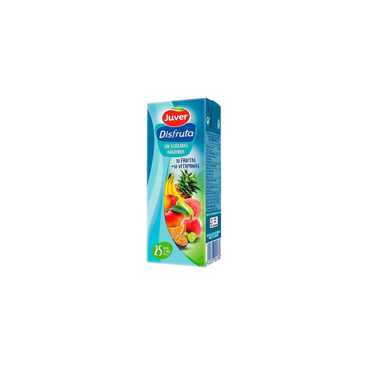 BEBIDA 10 FRUTAS + 10 VITAMINAS SIN AZUCAR 200 ML JUVER