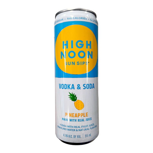 VODKA & SODA PINEAPPLE 355 ML HIGH NOON