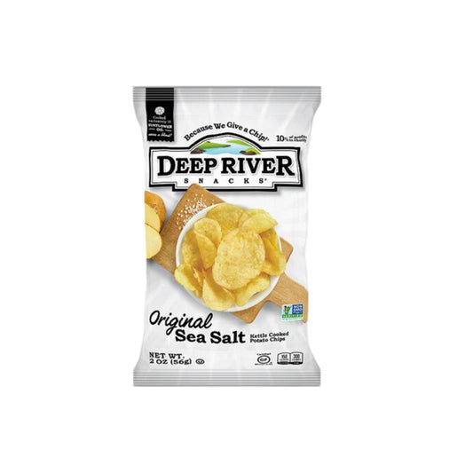 SNACK ORIGINAL SEA SALT POTATO CHIP 56 GR DEEP RIVER SNACKS