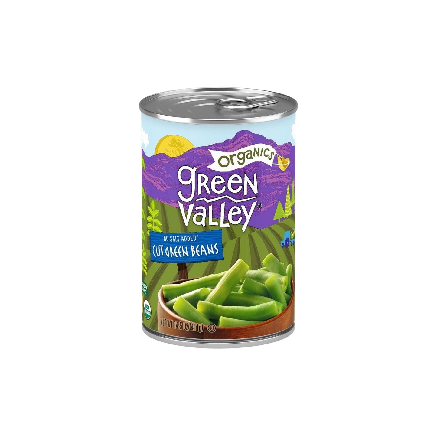 CUT GREEN BEANS 14.5 OZ GREEN VALLEY