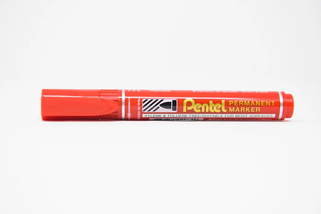 MARCADOR PERMANENTE PUNTA REDONDA ROJO N450 PENTEL
