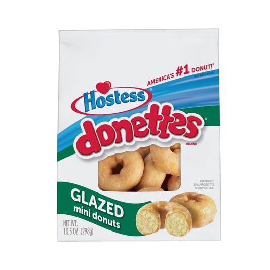 DONETTES GLAZED MINI DONUTS BAG 10.5 OZ HOSTESS