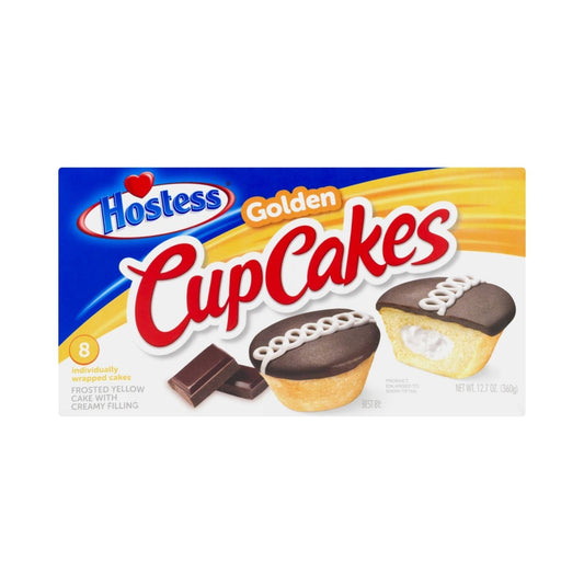 FROSTED YELLOW GOLDEN CUP CAKE 12.7 OZ HOSTESS