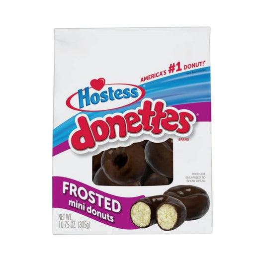 DONETTES FROSTED MINU CHOCOLATE DONUT BAG 10.75 OZ HOSTESS