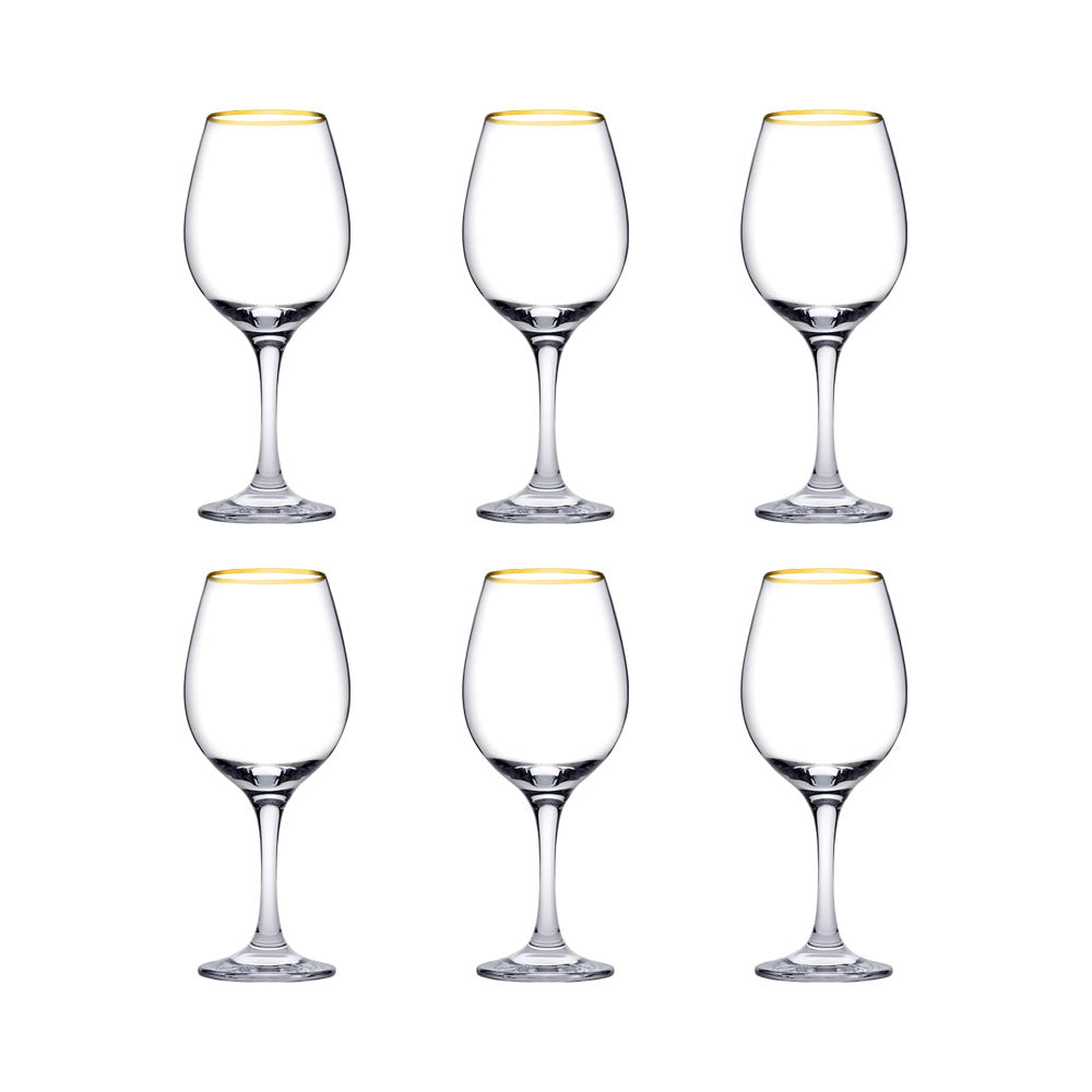 SET DE COPAS DE VIDRIO AMBER  6PZS 295CC PASABAHCE