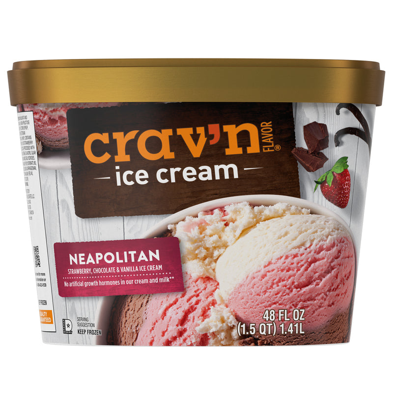 NEAPOLITAN ICE CREAM 48 OZ CRAV'N FLAVOR