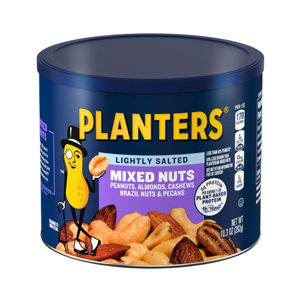 NUECES MIXTAS LIGERAMENTE SALADAS 10.3 OZ PLANTERS