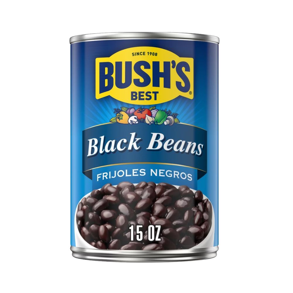 FRIJOLES NEGROS BUSH'S 15 OZ BUSH'S BEST