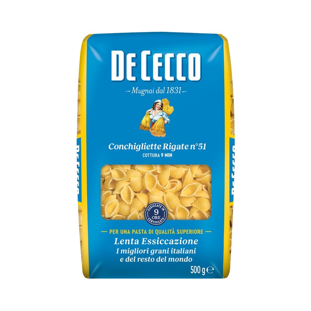 CONCHIGLIETE RIGATE#51 500GR DE CECCO
