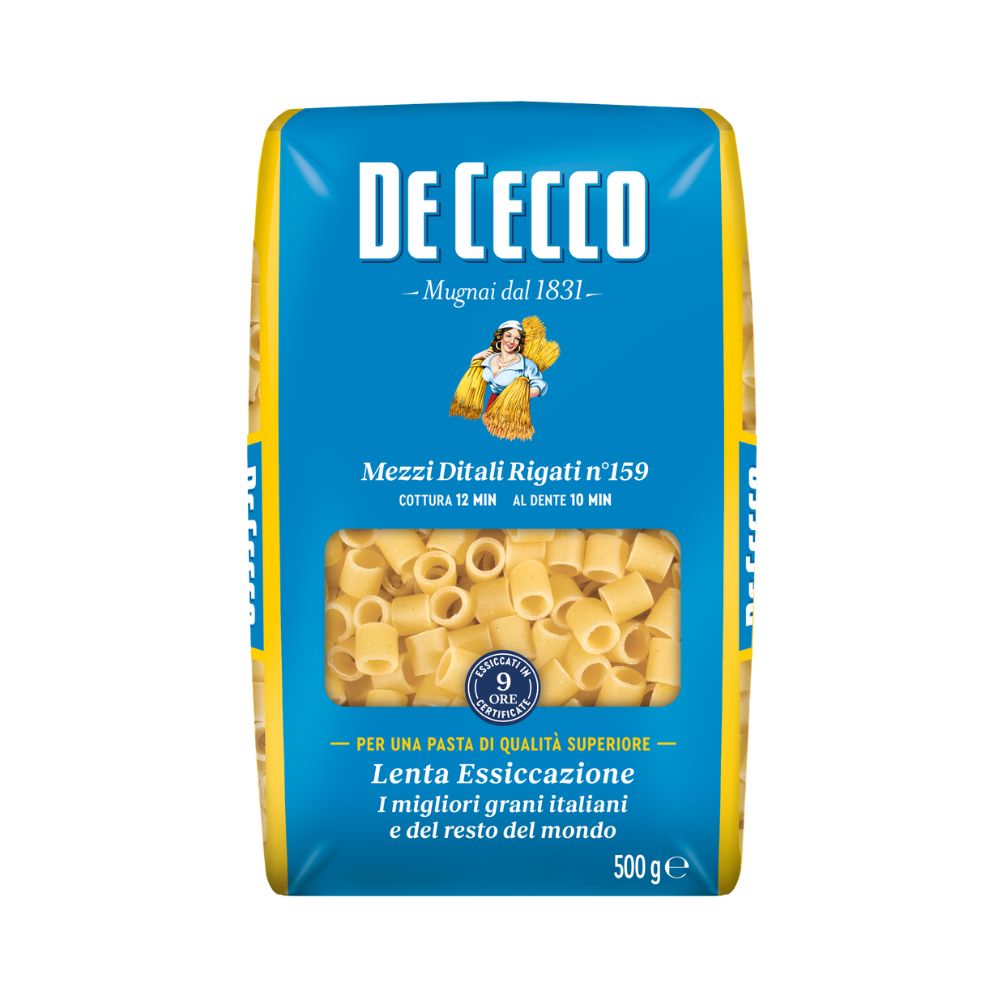 MEZZI DITALI RIGATI N°159 500GR DE CECCO