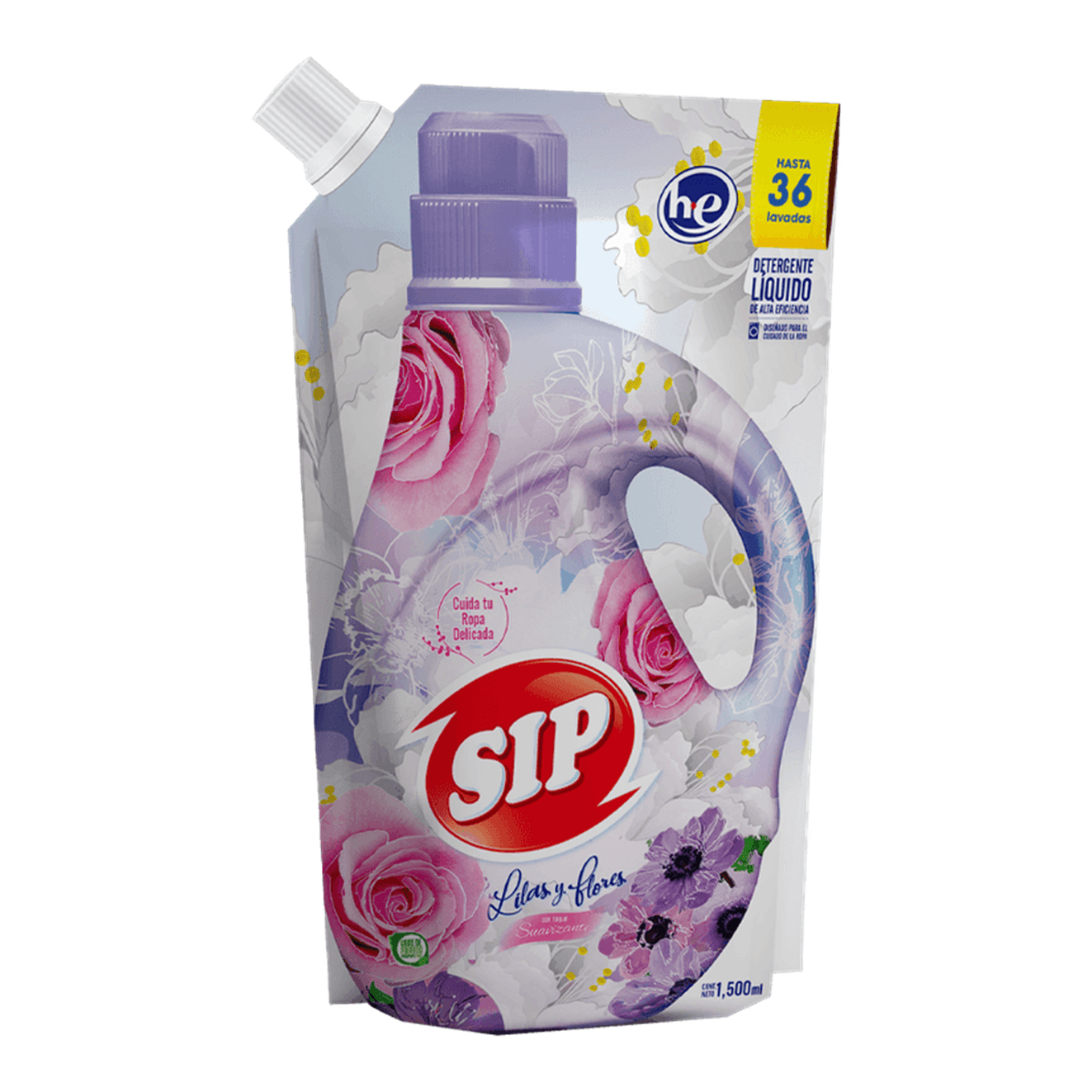 DETERGENTE LÍQUIDO LILAS/FLOR 1500ml - SIP