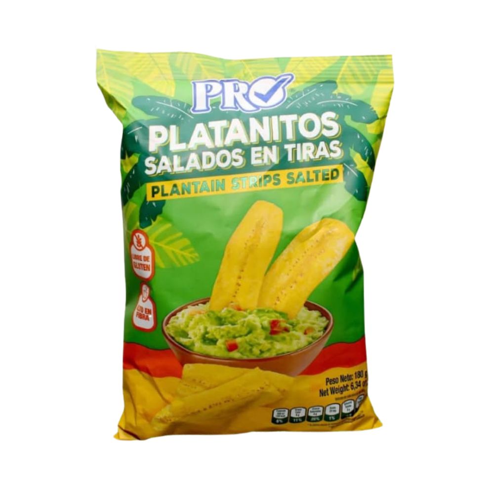 PLATANITO CON SAL TIRAS 180 GR PRO