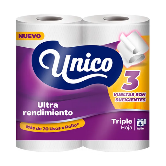 PAPEL HIGIENICO ULTRA REND.4R - UNICO