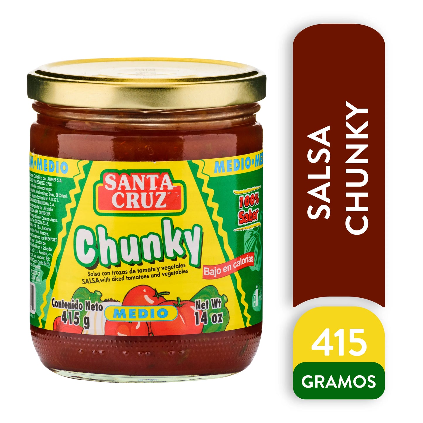 SALSA CHUNKY MEDIO 14 OZ - SANTA CRUZ