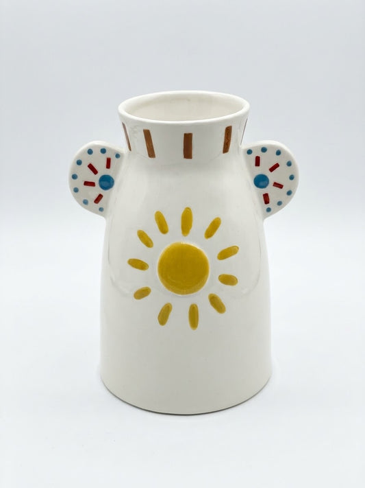 FLORERO  DISENO SOL 16.5X13.5X21CM DECORE
