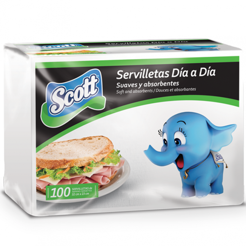 SERVILLETA DIA A DIA 100und - SCOTT