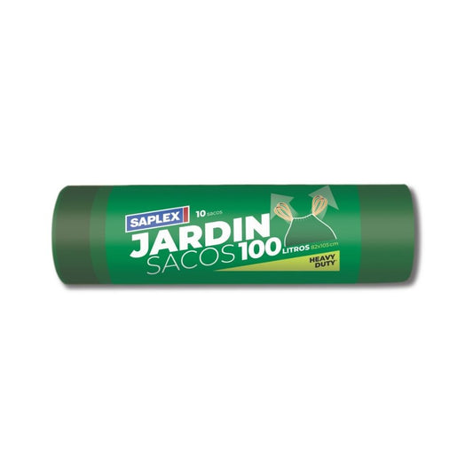 BOLSAS DE BASURA VERDE PARA JARDIN HEAVY DUTY 100 L / 10 UN SAPLEX