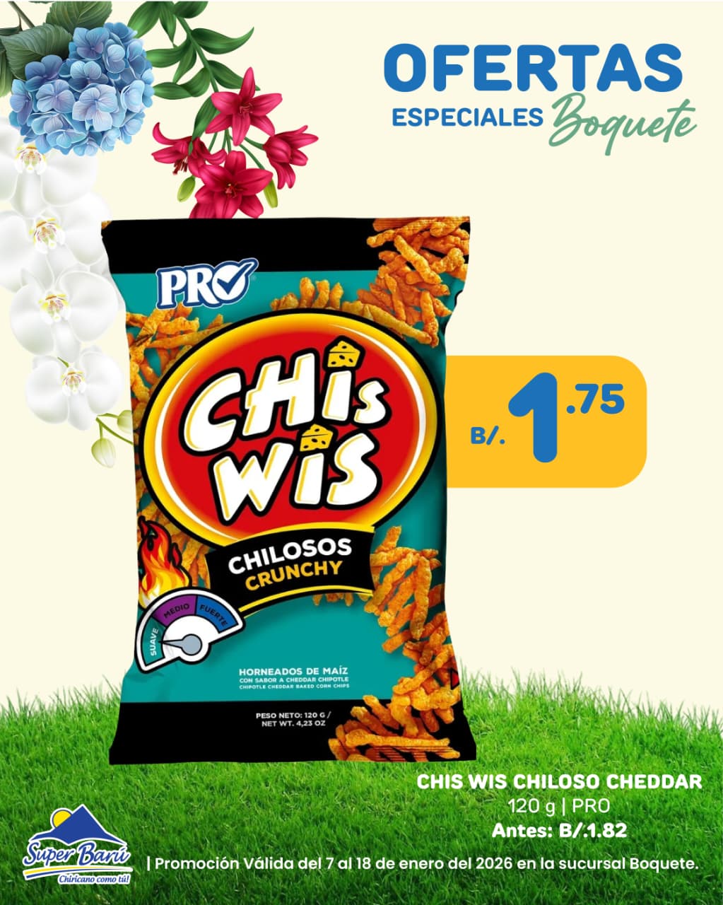 CHIS WIS CHILOSO CHEDDAR 120 GR PRO