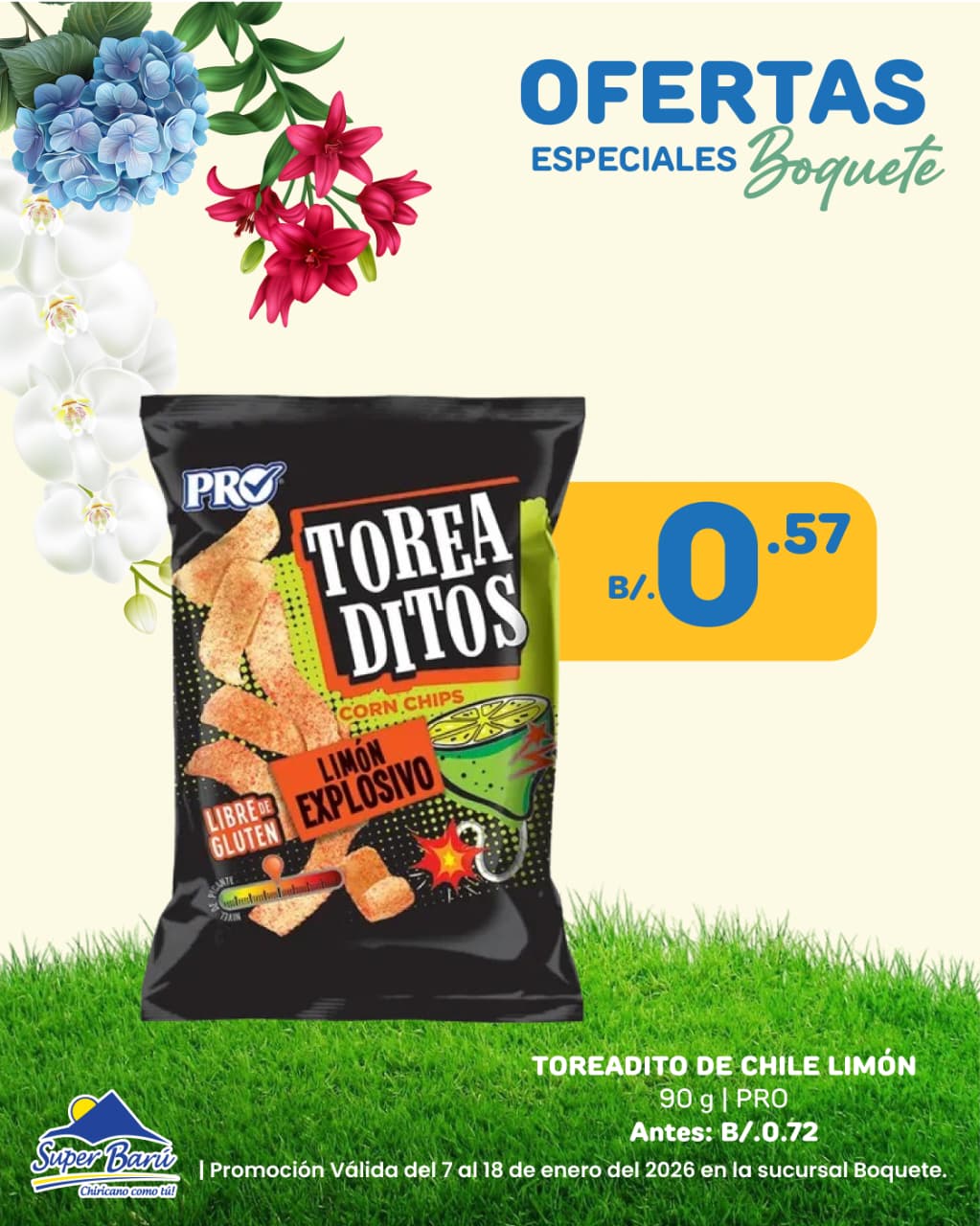 TOREADITO CHILE LIMON 90 GR PRO