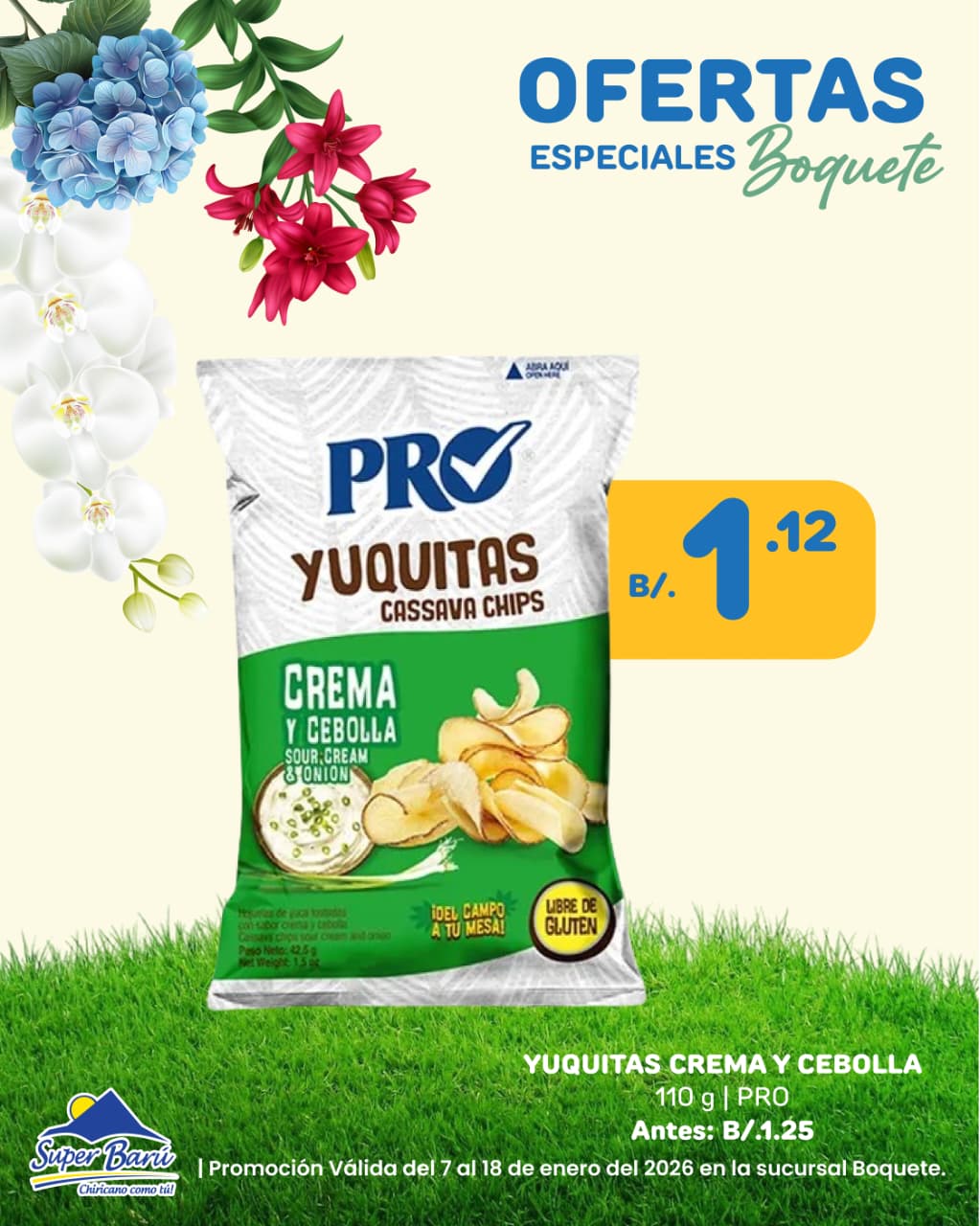 YUQUITAS CREMA Y CEBOLLA 110 GR PRO
