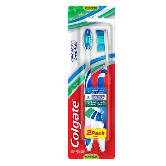 CEPILLO DENTAL TRIPLE ACCION 2PK COLGATE